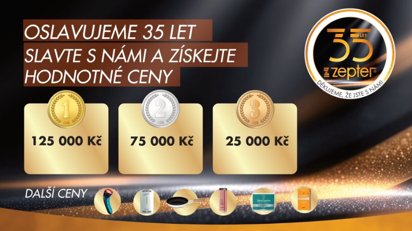 Oslavujeme 35 let Zepter: Zapojte se do velké narozeninové soutěže o hodnotné ceny!