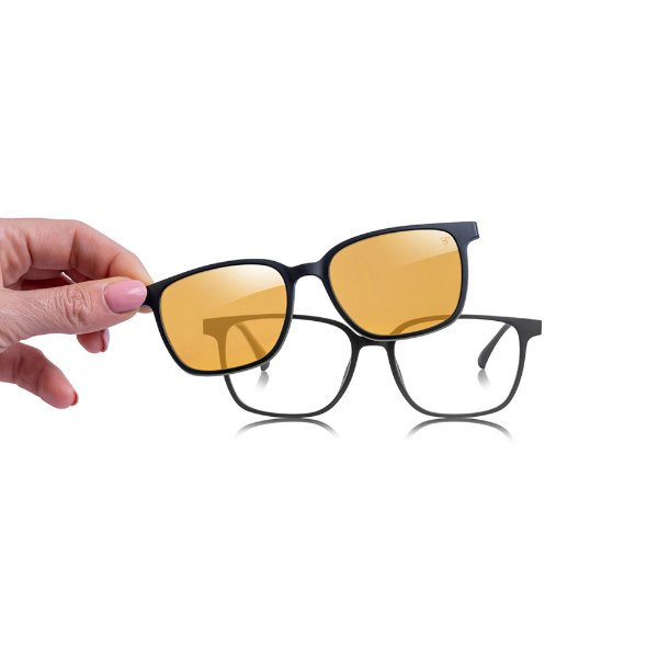 Brýle Zepter Hyperlight s klipem, HALO BLACK, unisex, indoor/outdoor